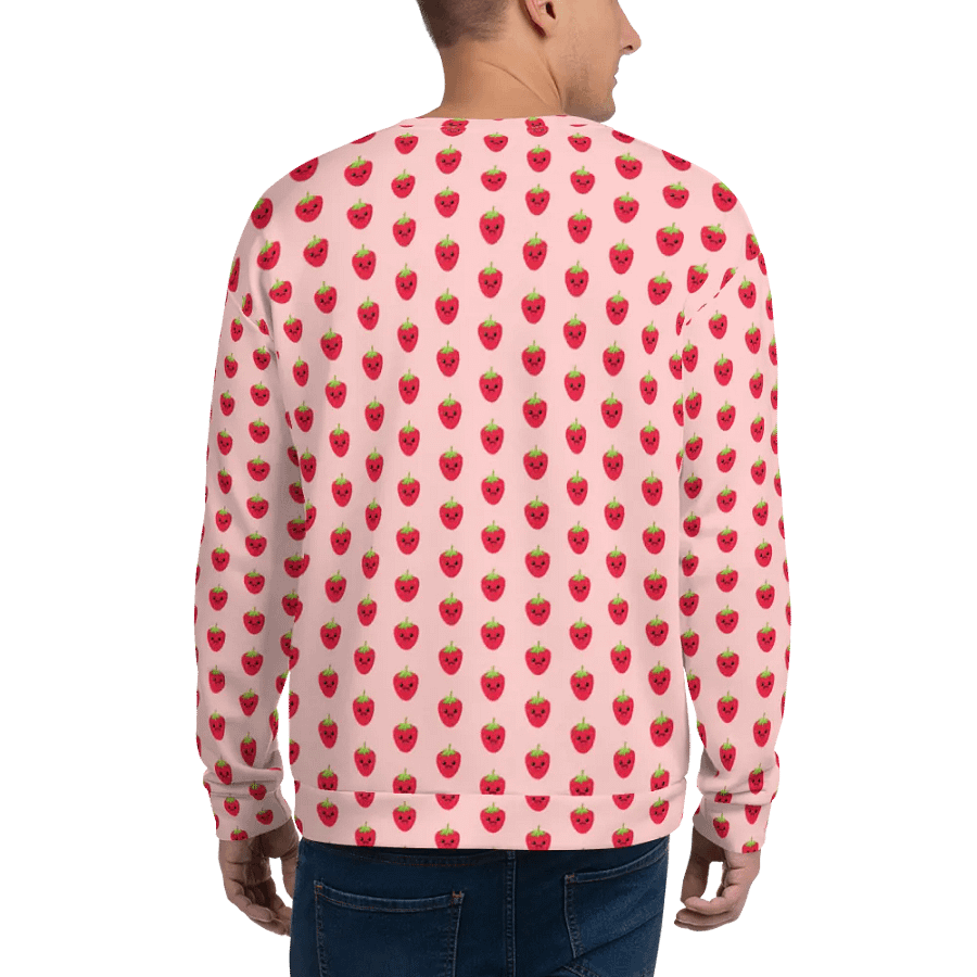 Smiley Happy Strawberry Sweatshirt product image (3)