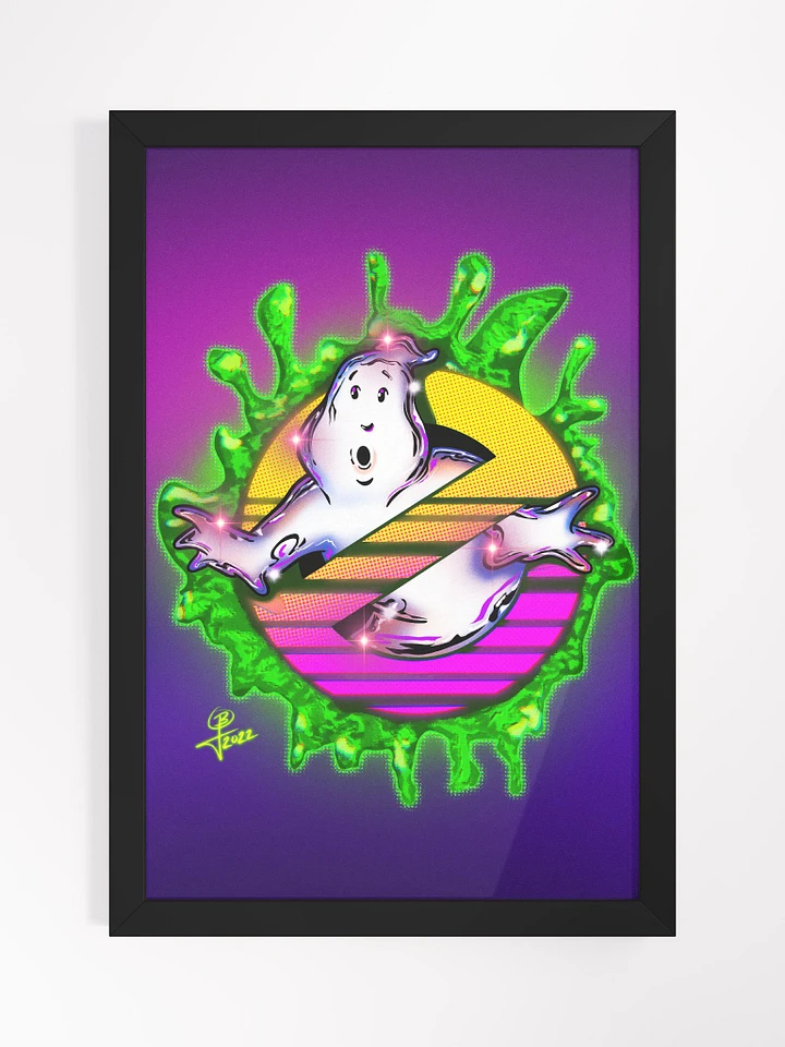 Ghostbusters vs Synthwave Framed Art product image (2)