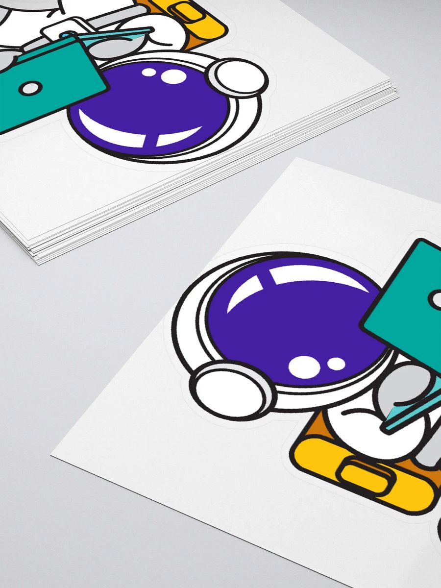 Astronaut Laptop Sub Badge Sticker product image (4)