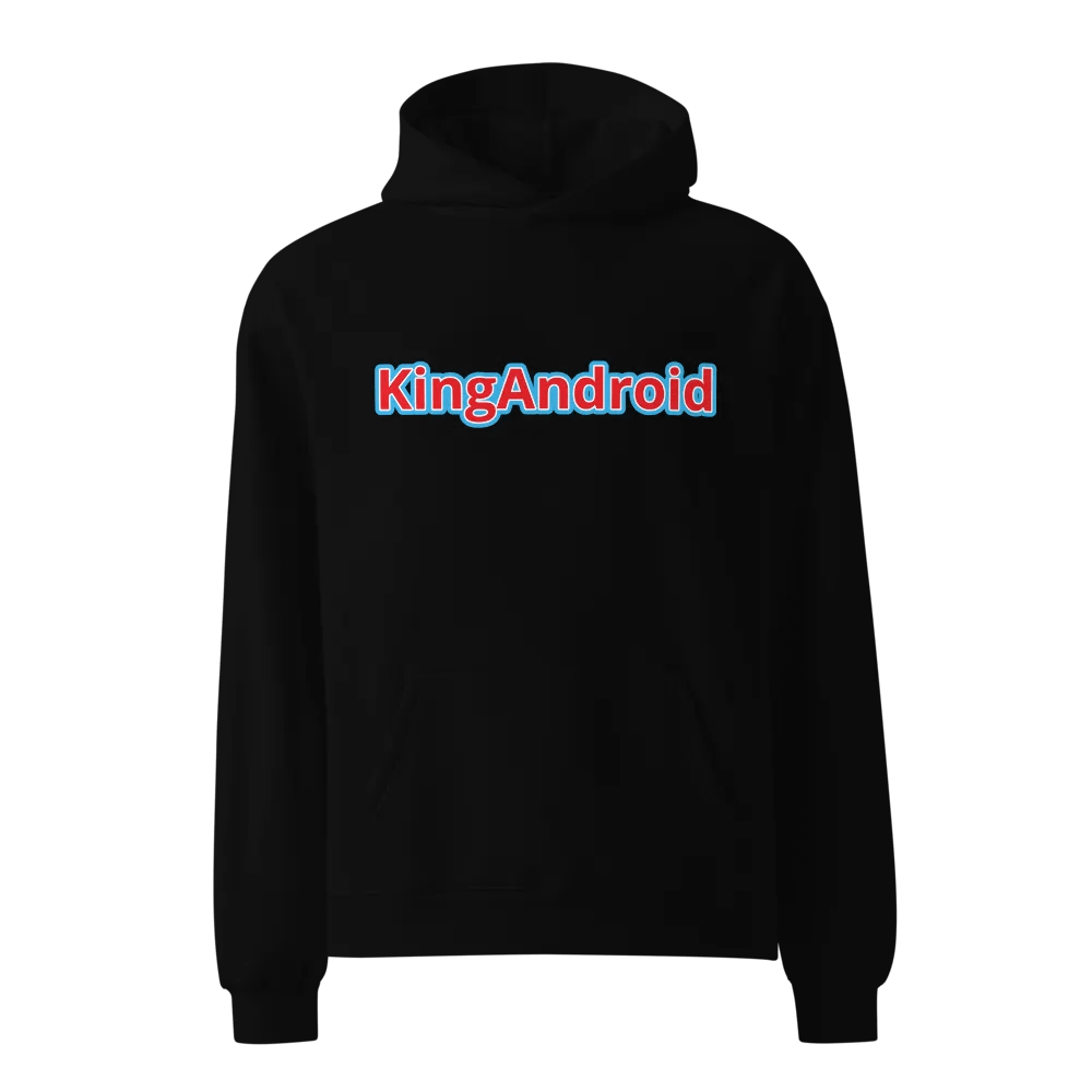 Blue and red KingAndroid hoodie product image (1)