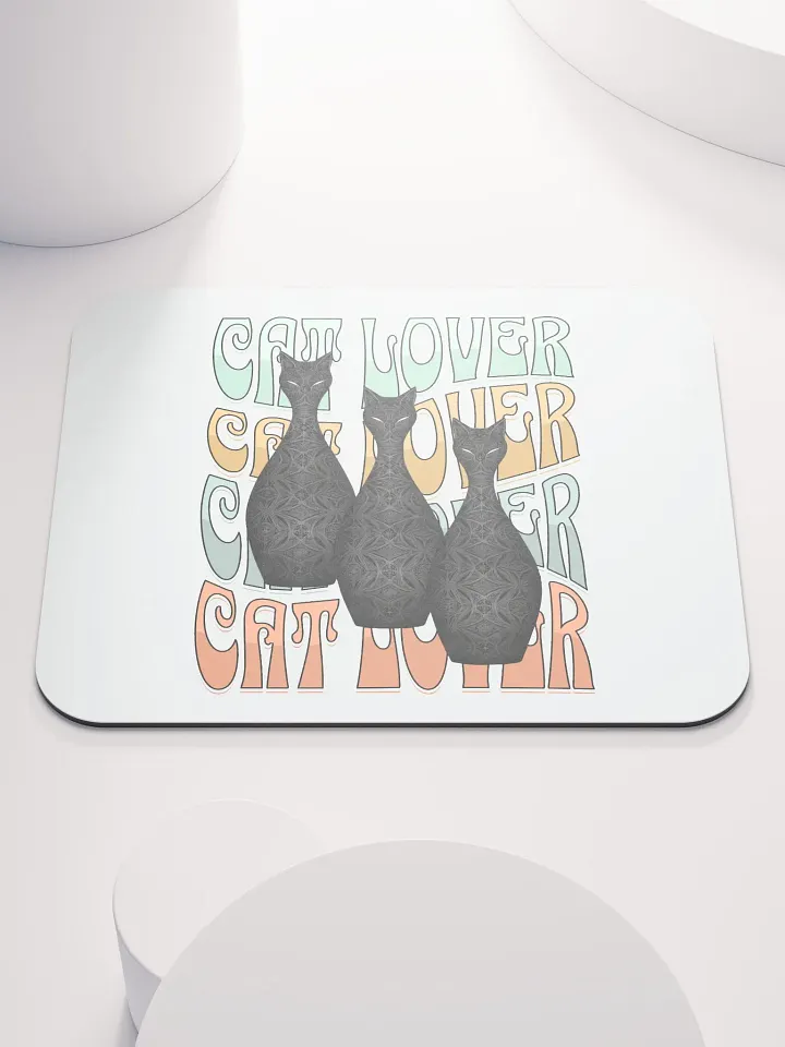 Cat Lover Whimsical Mouse Pad product image (1)