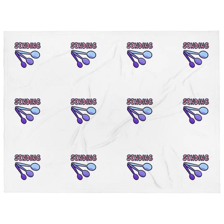 Sending Spoons Throw Blanket product image (1)