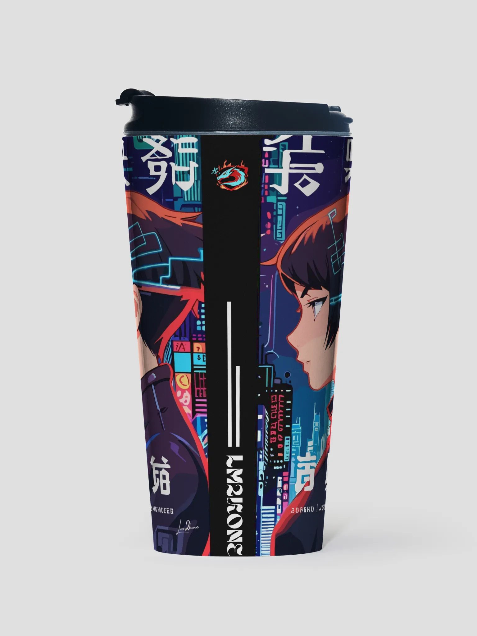 Futuristic Cyberpunk Stainless Steel Travel Mug product image (2)