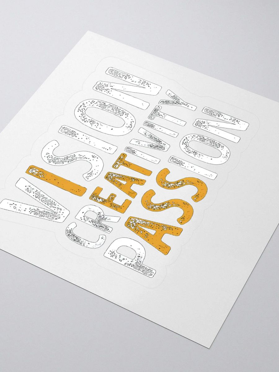 Vision Creativity Passion Sticker product image (3)