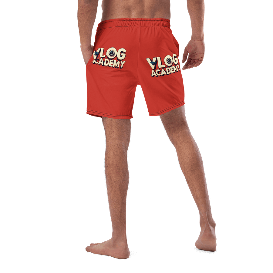 Vlog Academy All-Over Print Swim Trunks product image (5)
