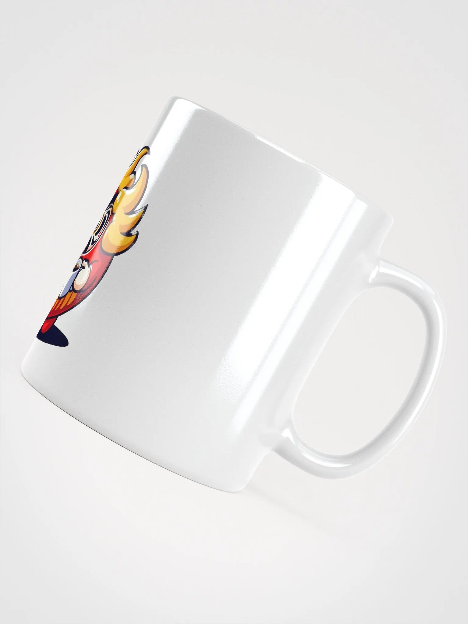 Ganbare Daruma Glossy White Coffee Mug product image (5)