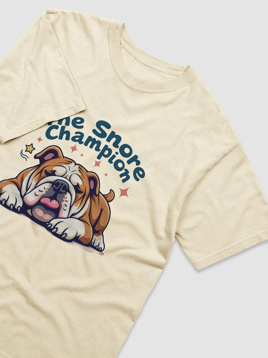 Bulldog: The Snore Champion – Perfect T-Shirt for Bulldog Lovers! product image (3)