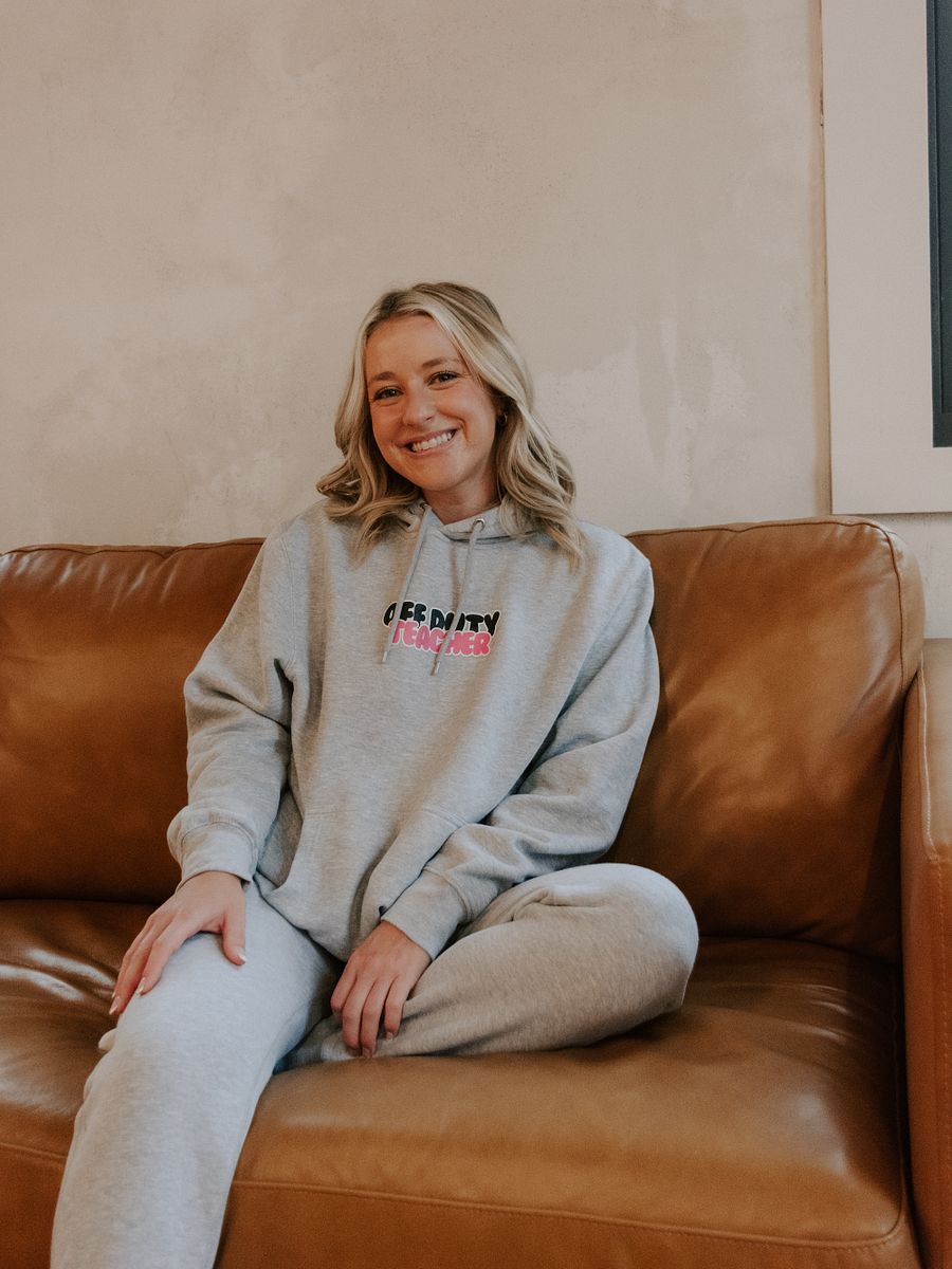 Off duty teacher hoodie product image (5)