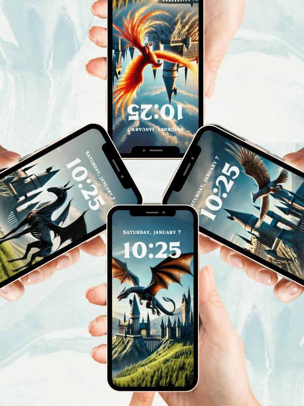 Magical Creatures Harry Potter Phone Wallpaper Bundle I 4K Quality Bundle product image (4)