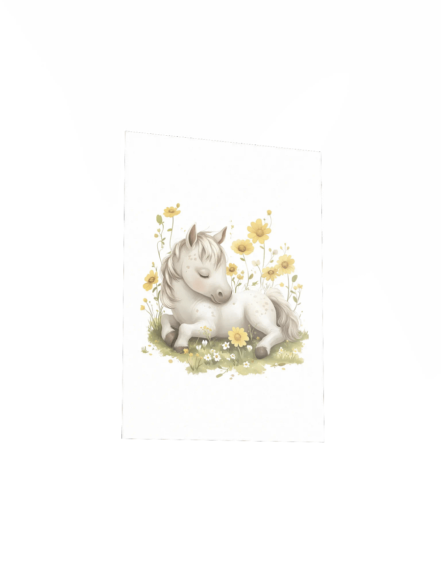 Horse and Yellow Florals Farmhouse Nursery Print product image (19)