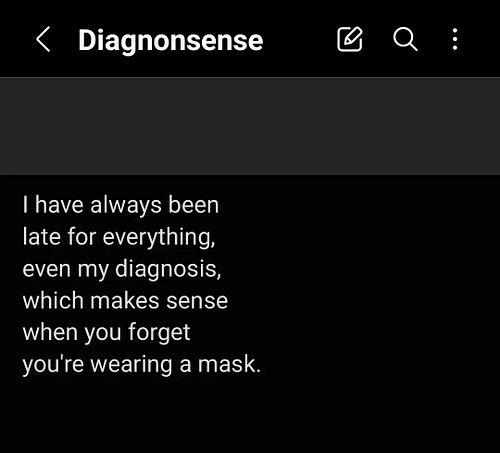 Little something I wrote this morning. Wish I could say I was the only one, but I know there are so many of us 🫂

#autismawar...