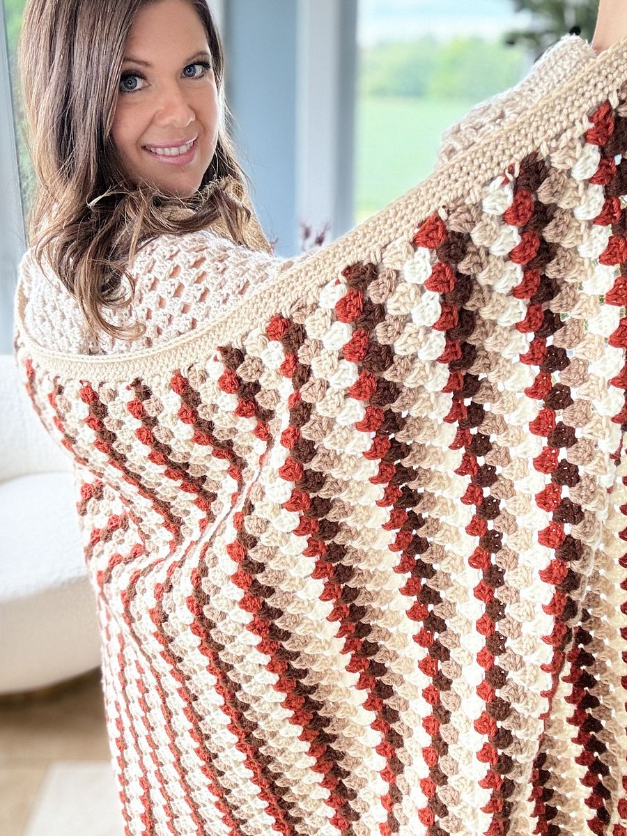 Fall For Granny Blanket Crochet Pattern product image (8)