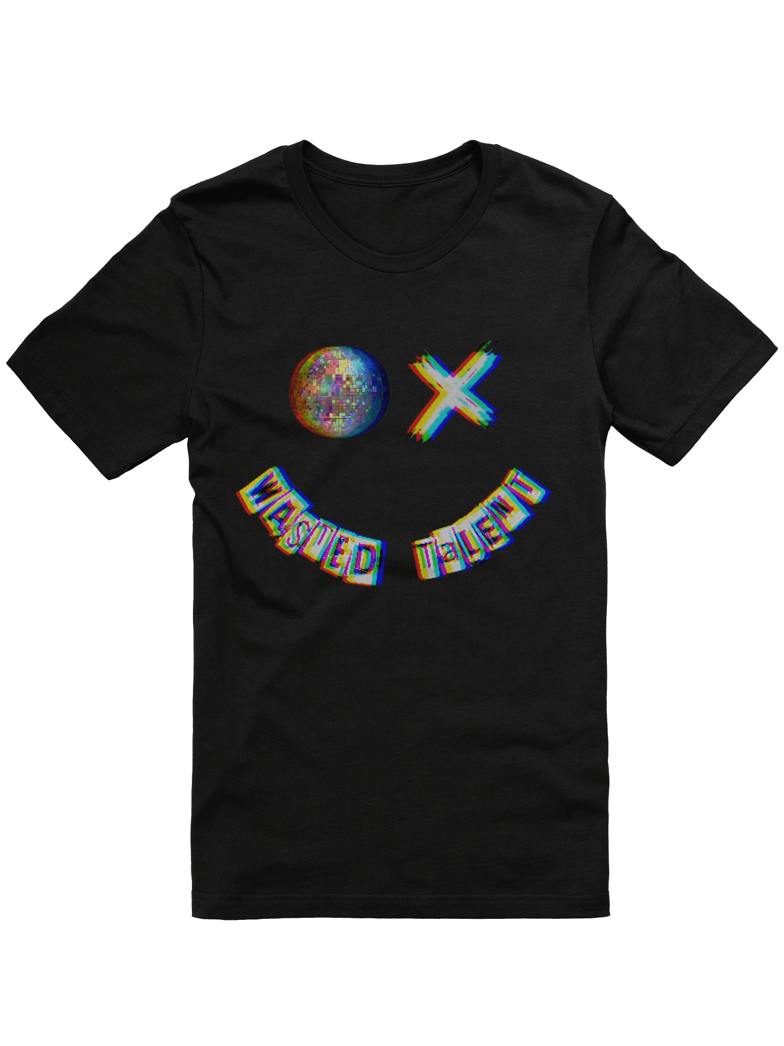 LIGHTWEIGHT OG GLITCH LOGO SMILEY Wasted Talent T-Shirt product image (1)