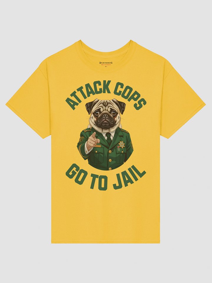 Unapologetic Truth: "Attack Cops Go to Jail" Tee - Green Ink product image (2)