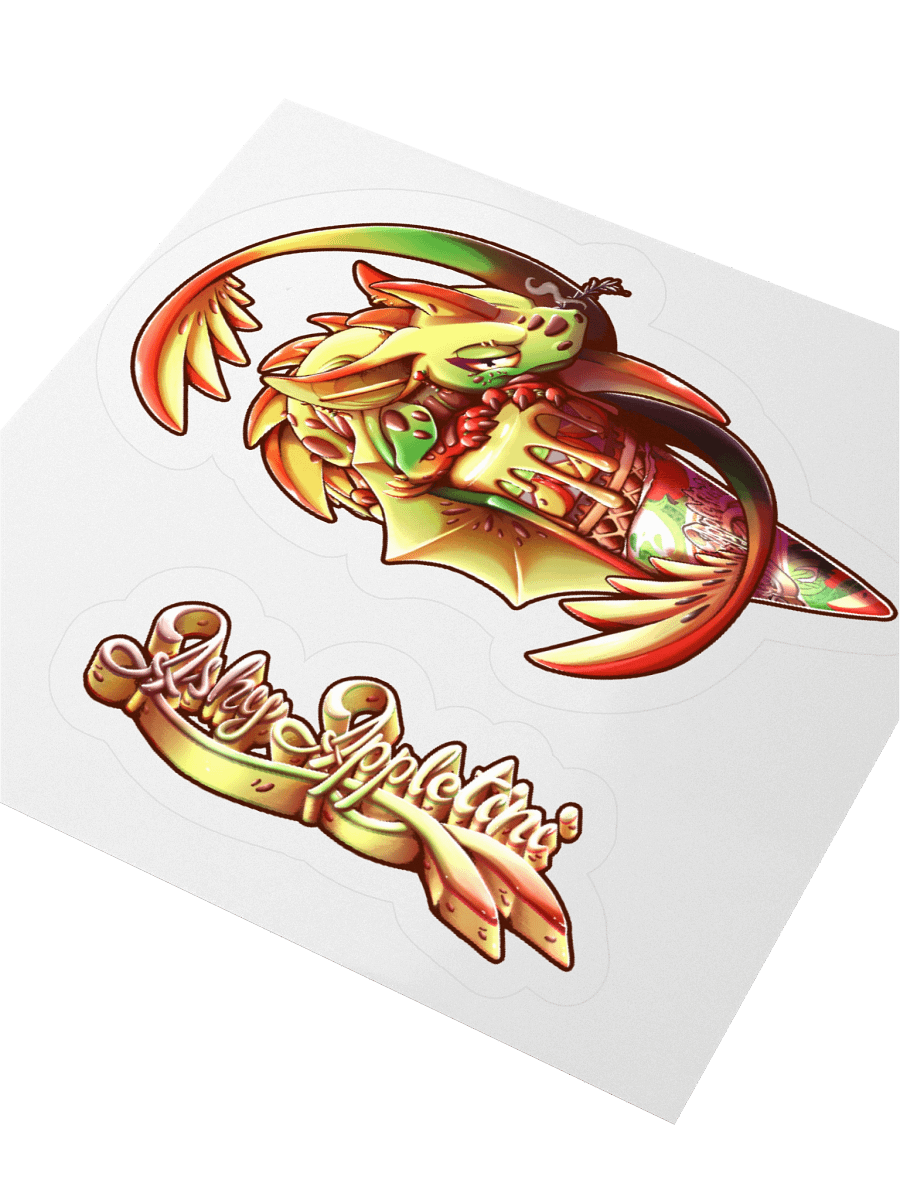 Dragon Ice Cream - Ashy Appletini - sticker product image (9)