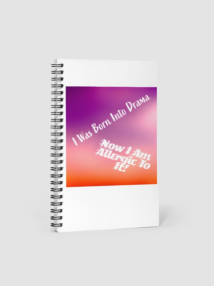 Drama Allergy Spiral Notebook product image (1)