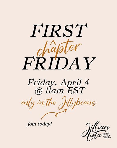 Did you know that on the first Friday of each month, I read the first chapter of one of my books live in my reader group, The...