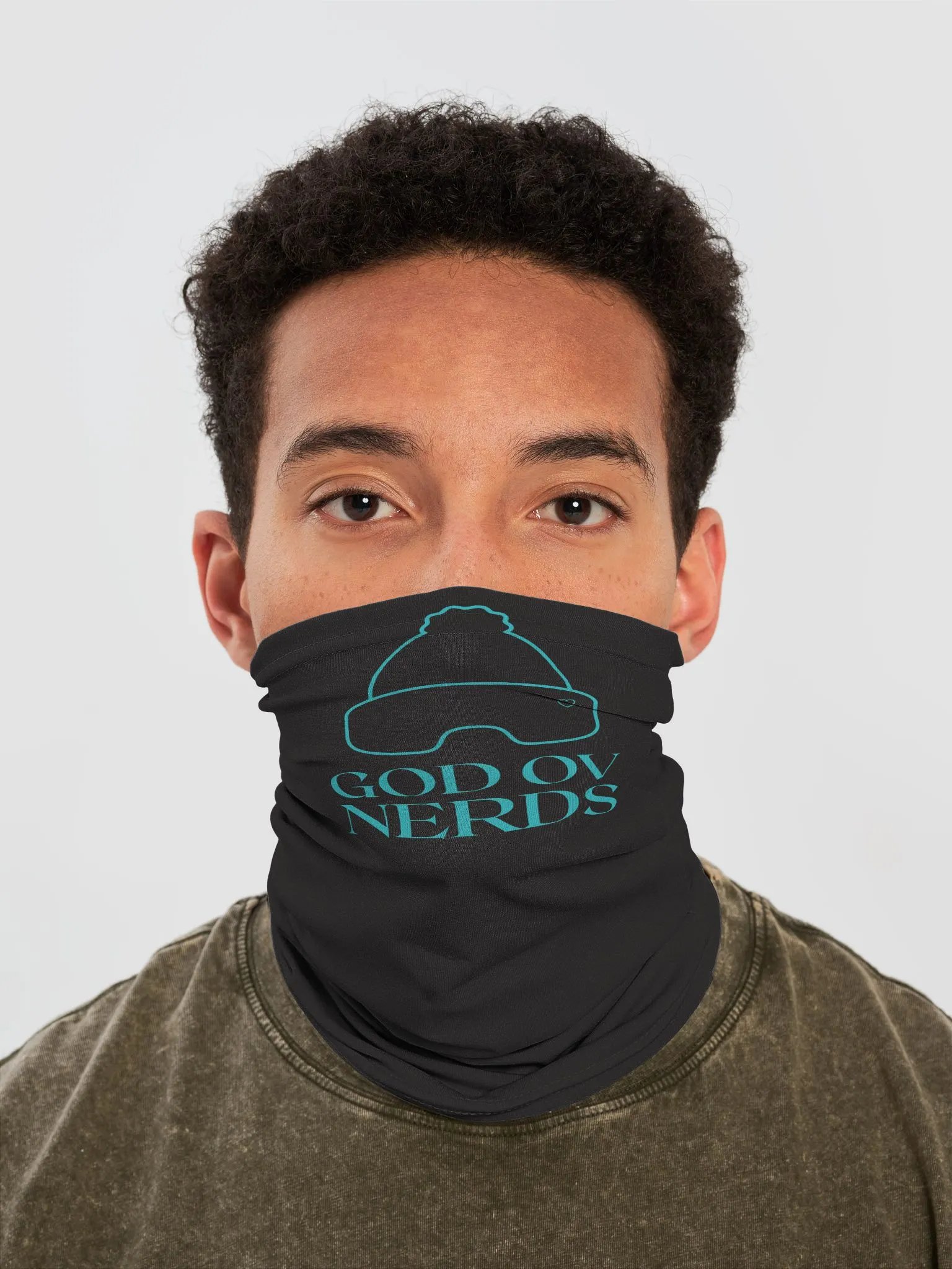 Nerdy Love Winter Hat and Goggles Neck Gaiter product image (1)