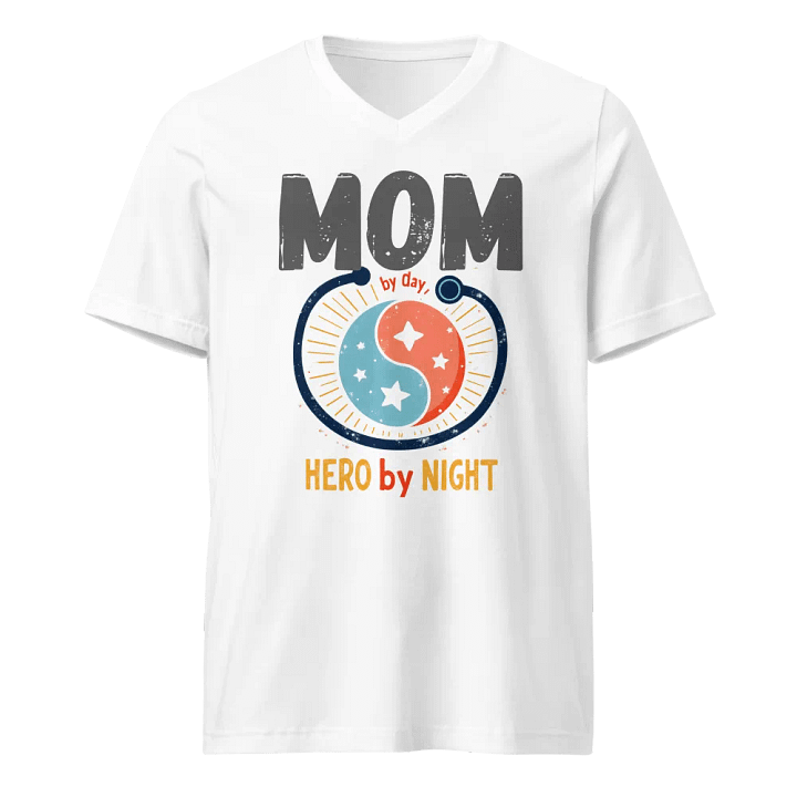 Night Hero mom V-Neck Tee product image (5)