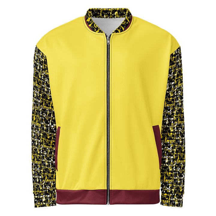 Experience Stories Unisex Bomber Jacket (Gold, Red, and Black) product image (1)