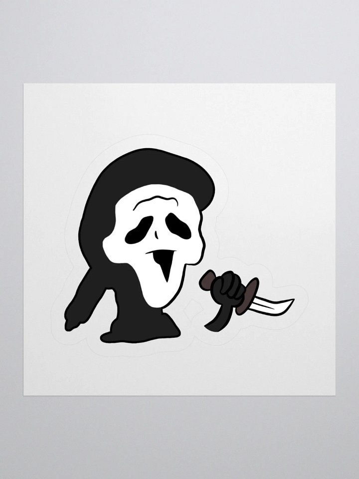 Ghosty face sticker product image (2)