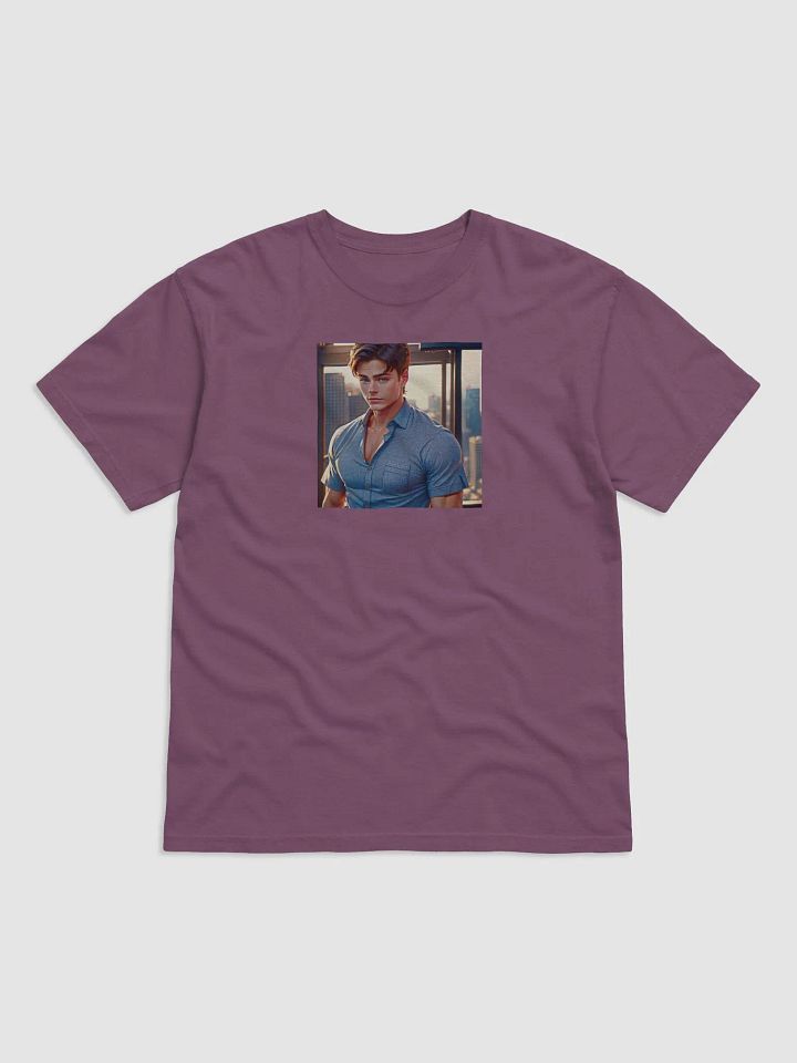 Blue Plaid Handsome Guy T-Shirt product image (9)
