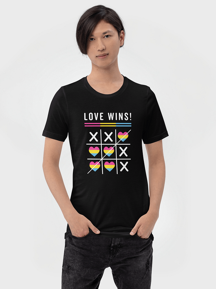 Tic Tac Toe Love Wins LGBTQ Pansexual Pride T-Shirt product image (1)