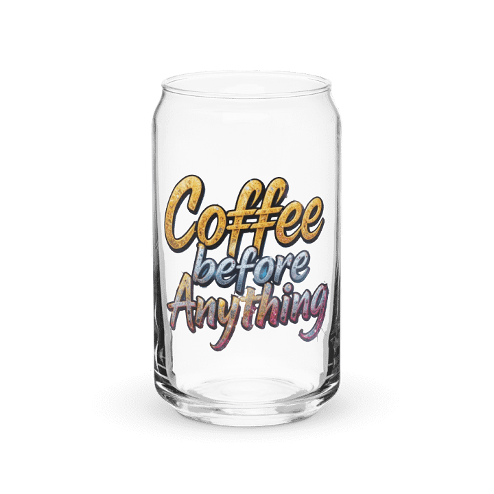 Glittery Coffee Before Anything Can-Shaped Glass product image (2)