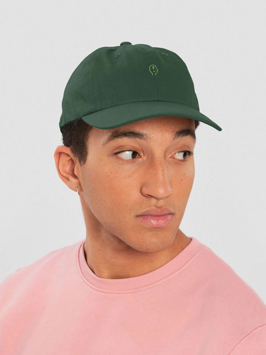 EXCLAIMING MENTALLY (sm. design, light green thread) classic dad hat product image (54)