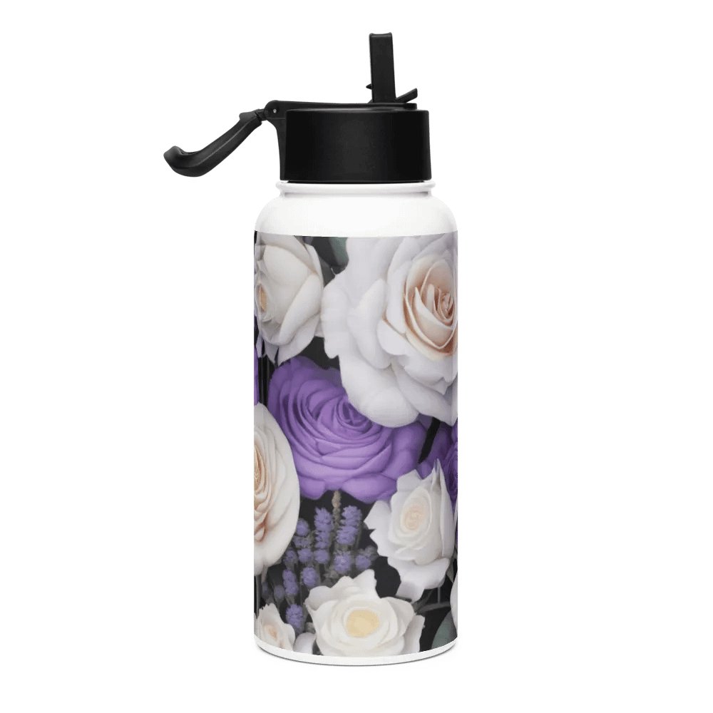 Lavender-Rose Dream Stainless Steel Water Bottle product image (4)