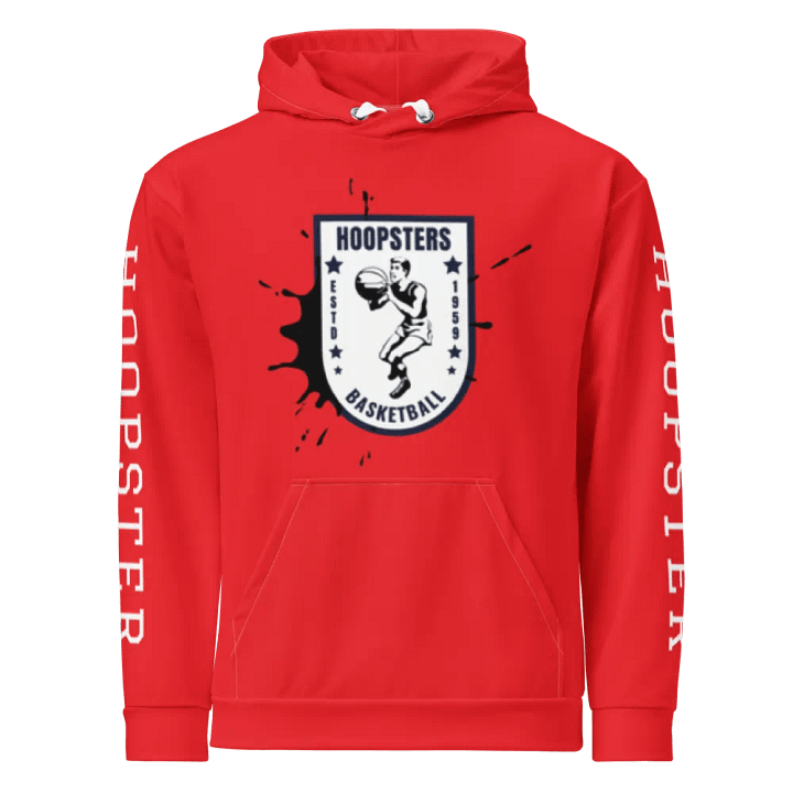 "Hoopsters Basketball" Vintage Red Hoodie product image (1)