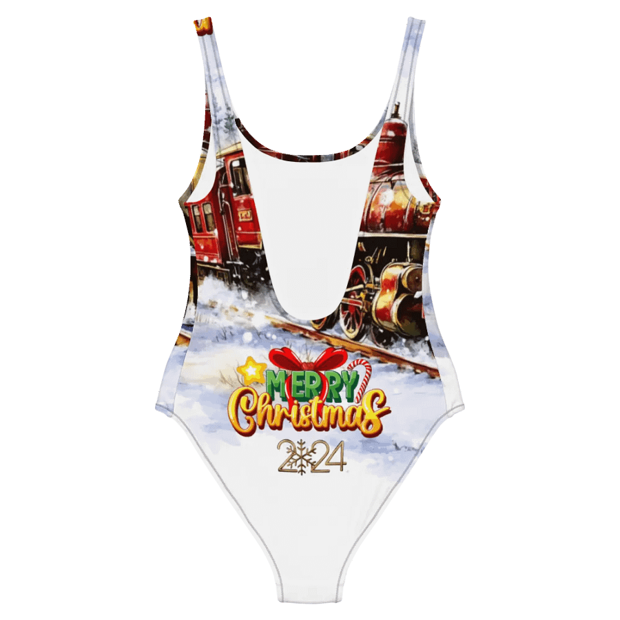Merry Christmas 2024 Festive Express All-Over Swimsuit product image (2)