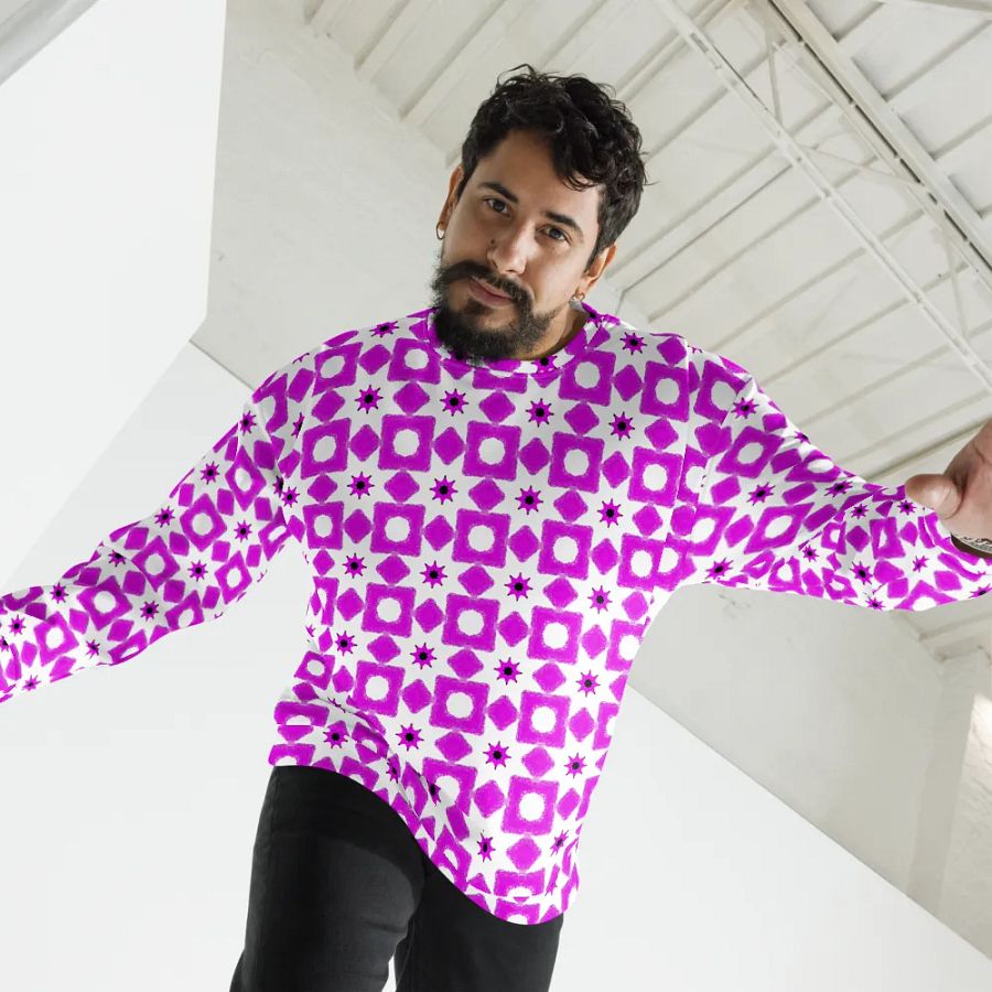 Abstract Fun Pattern Unisex All Over Print Sweatshirt product image (1)