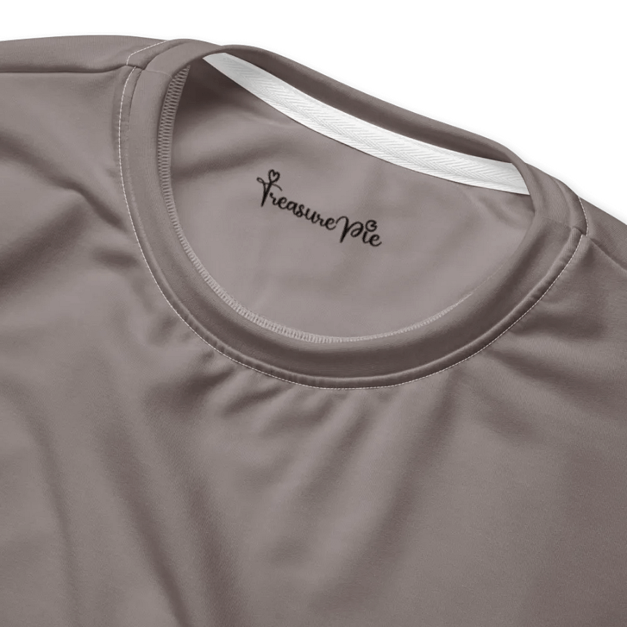 Plain Brownish Gray Light Summer Unisex Recycled Polyester Heavyweight Premium Sweatshirt by Treasure Pie product image (5)