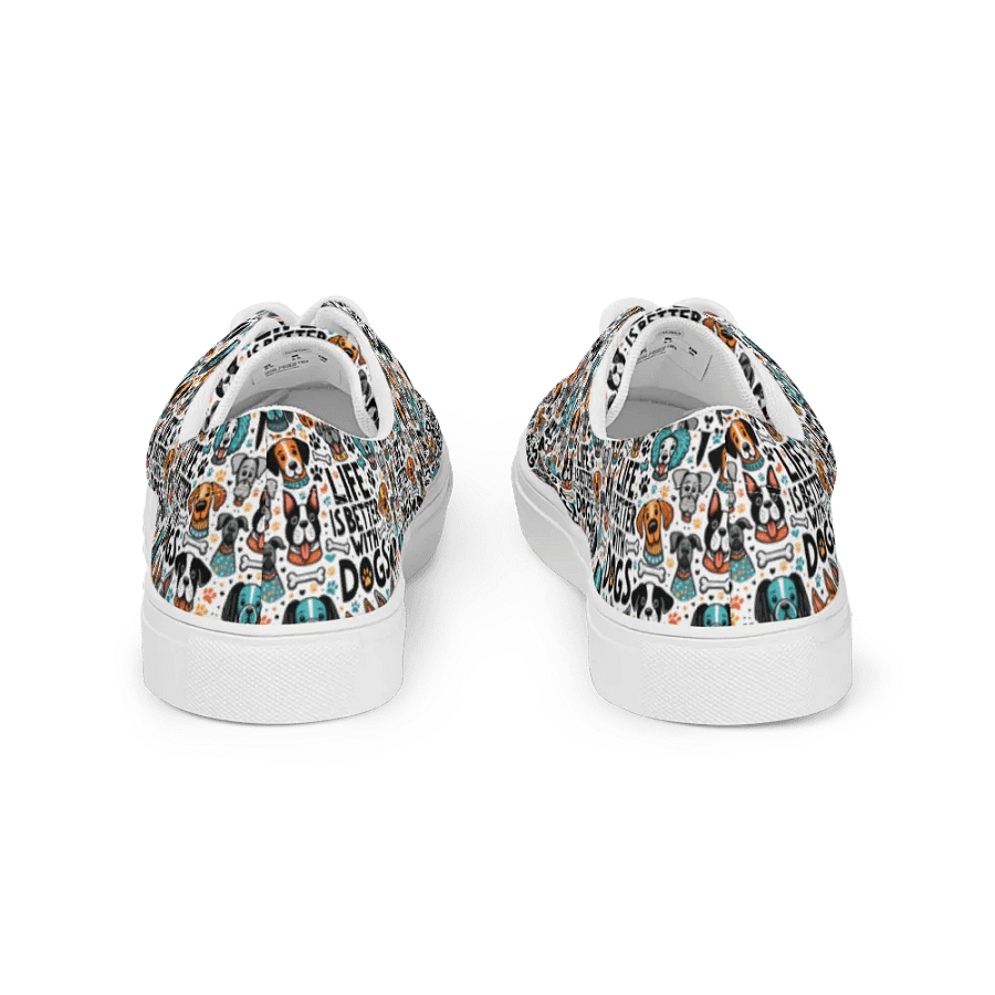 Dog Lover's Statement Lace-Up Shoes _ Calceonova Streetwear _ Life is Better With Dogs Design product image (7)