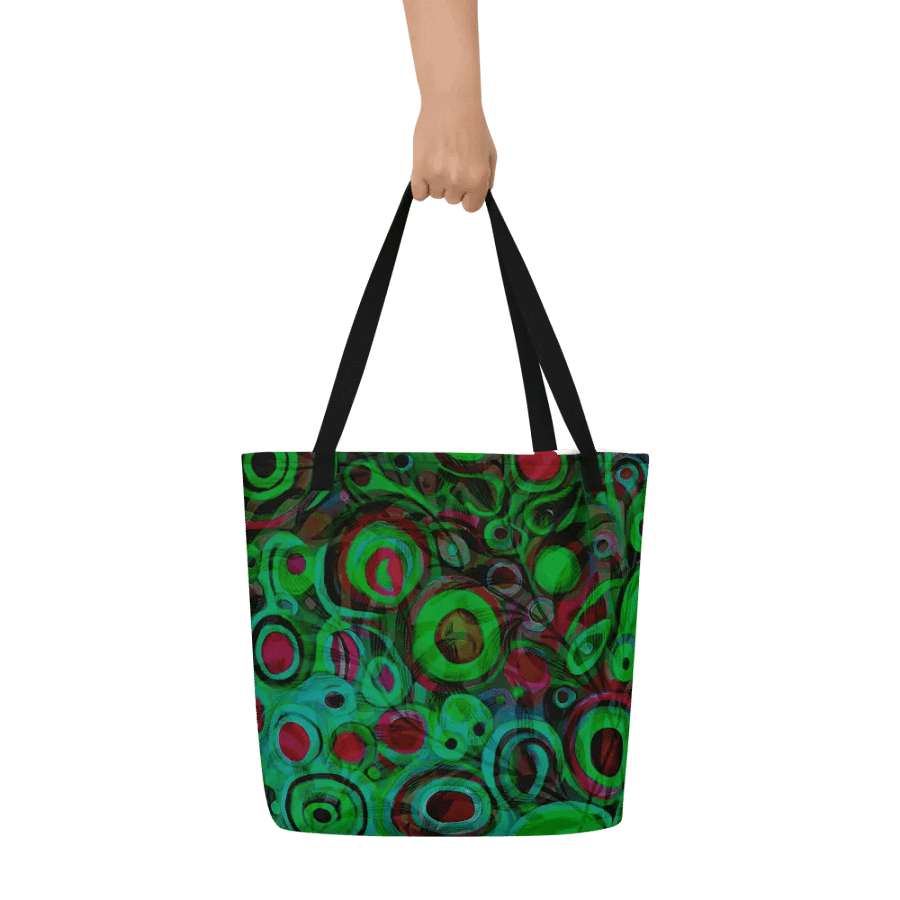 klimt inspired design all over print tote for arty men and ladies product image (5)