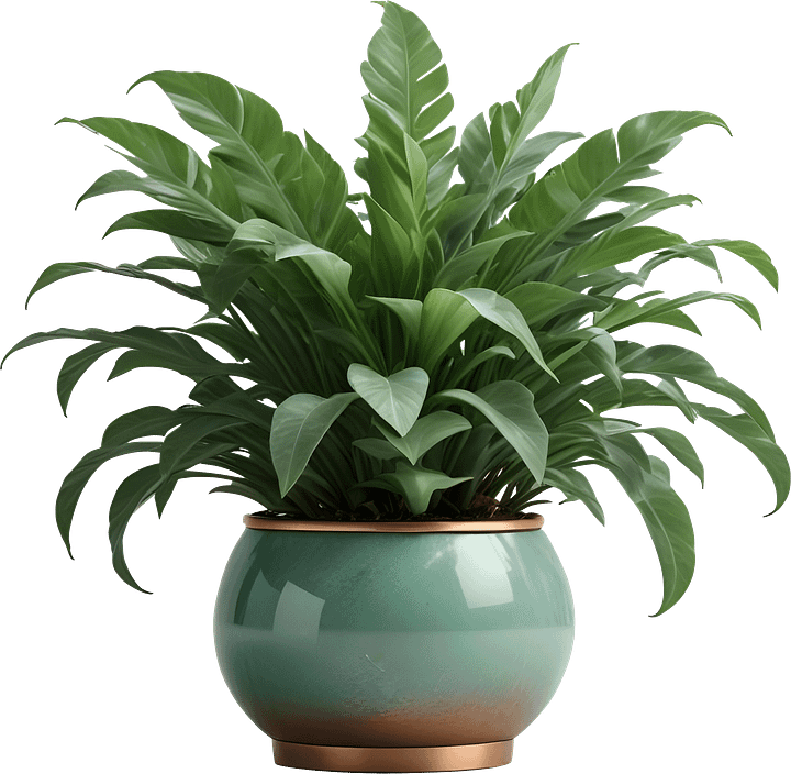 Jade Signature – Glossy Jade Planter with Copper Accent product image (1)