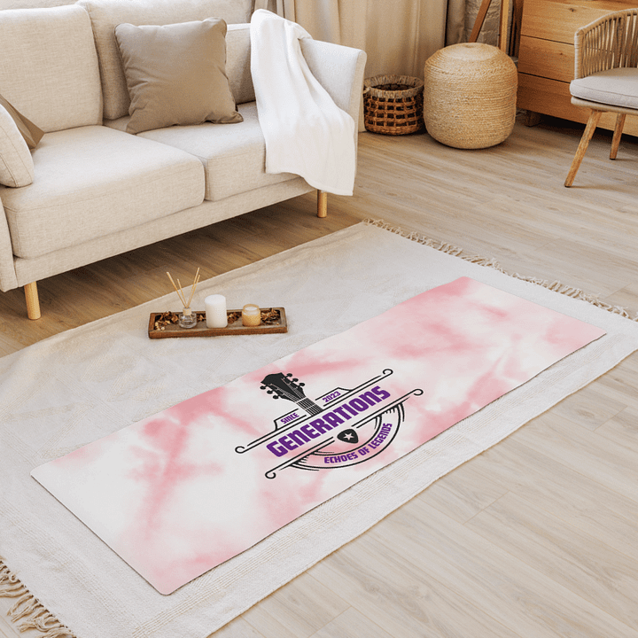 Pink and Purple Yoga Mat product image (1)