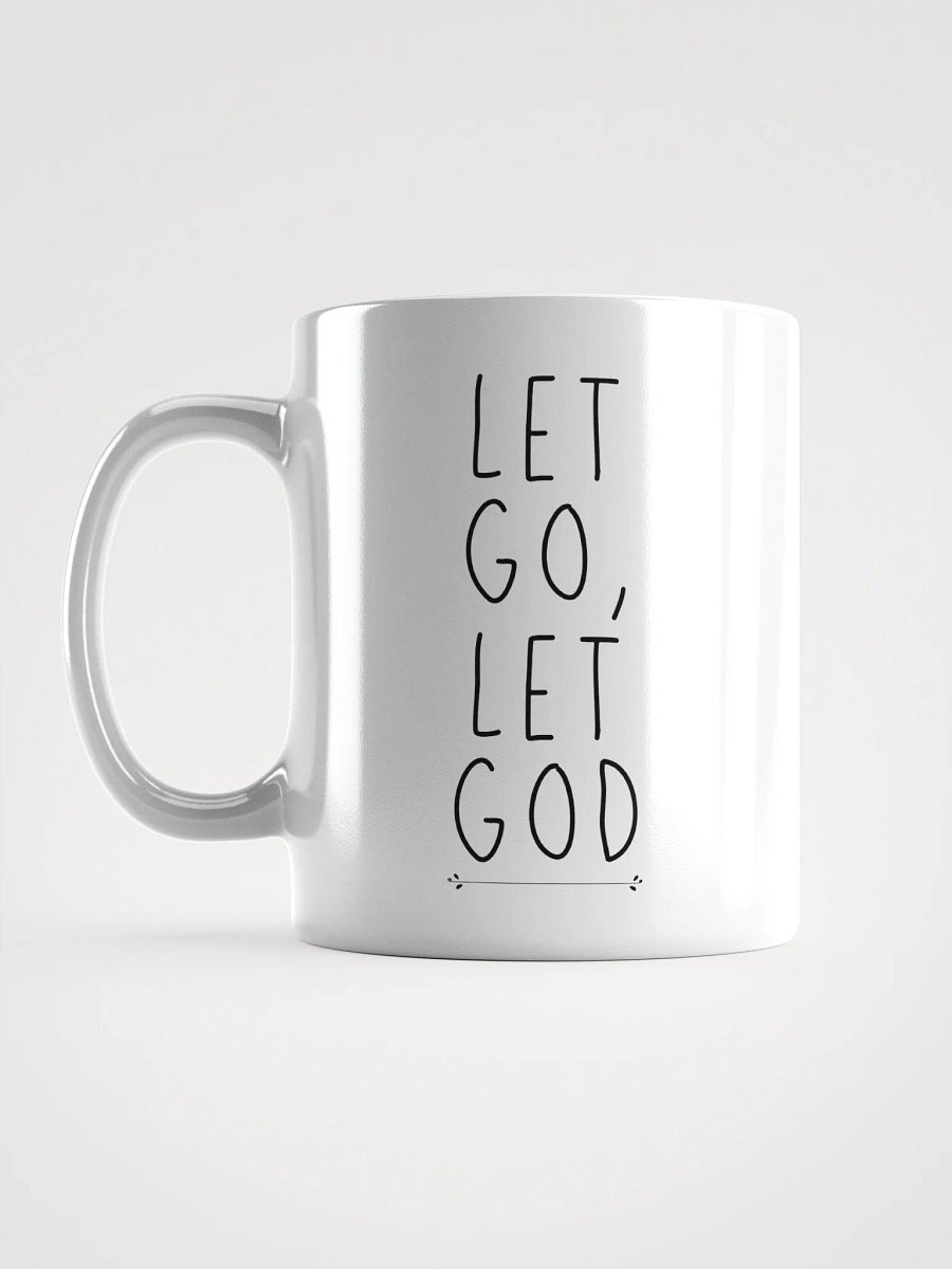 'Let Go, Let God' White Glossy Mug product image (6)