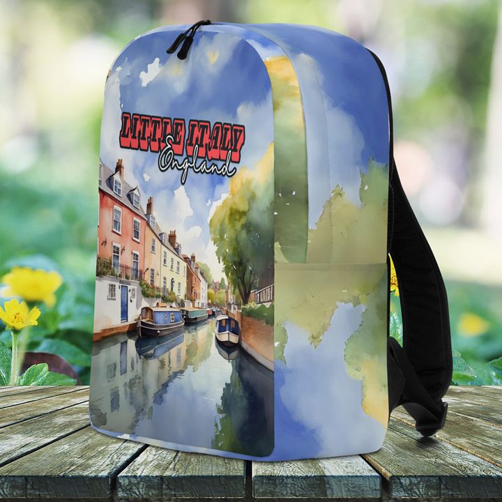 Little Italy - England - All Over Print - Watercolor - Backpack product image (2)