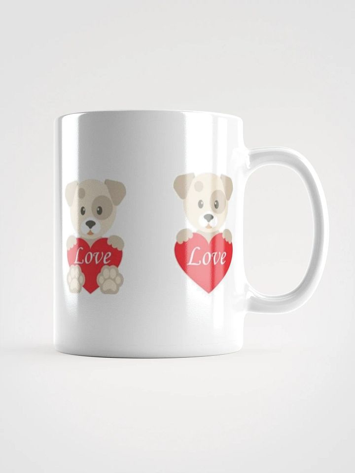 White Glossy Mug Cute Bear product image (1)