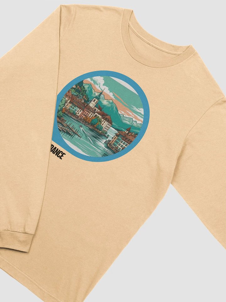 Bella+Canvas Supersoft Long Sleeve T-Shirt | AI Design Annecy city product image (1)