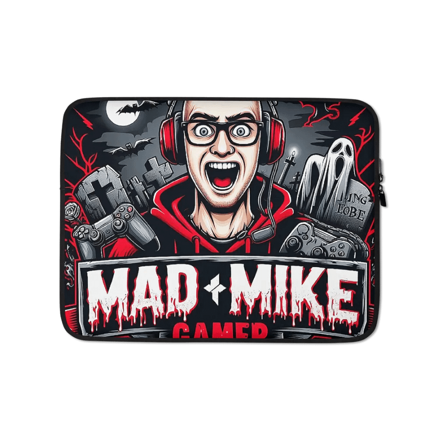 Spooky Gamer Laptop Sleeve product image (1)