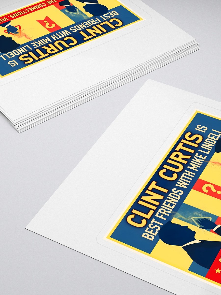 Clint Curtis & Mike Lindell Question the Connections Sticker Set product image (4)