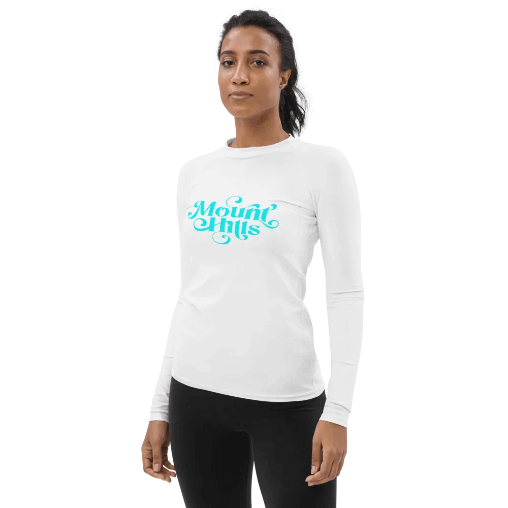 Turquoise Blue 'Mount Hills' Women's Rash Guard product image (3)
