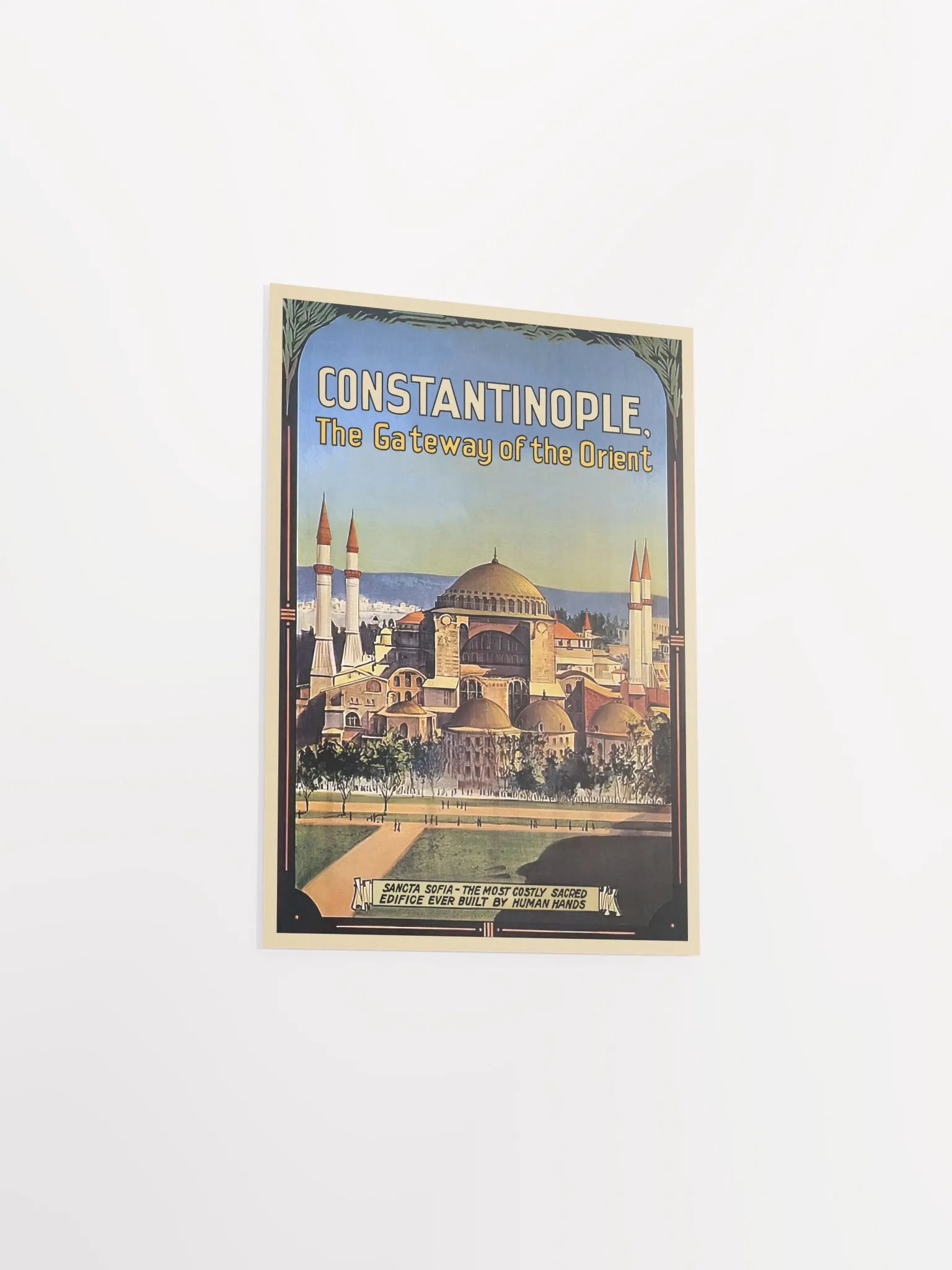Constantinople, Istanbul, Turkey, 1910s — retro vintage travel poster, retro travel art, retro travel wall art product image (8)