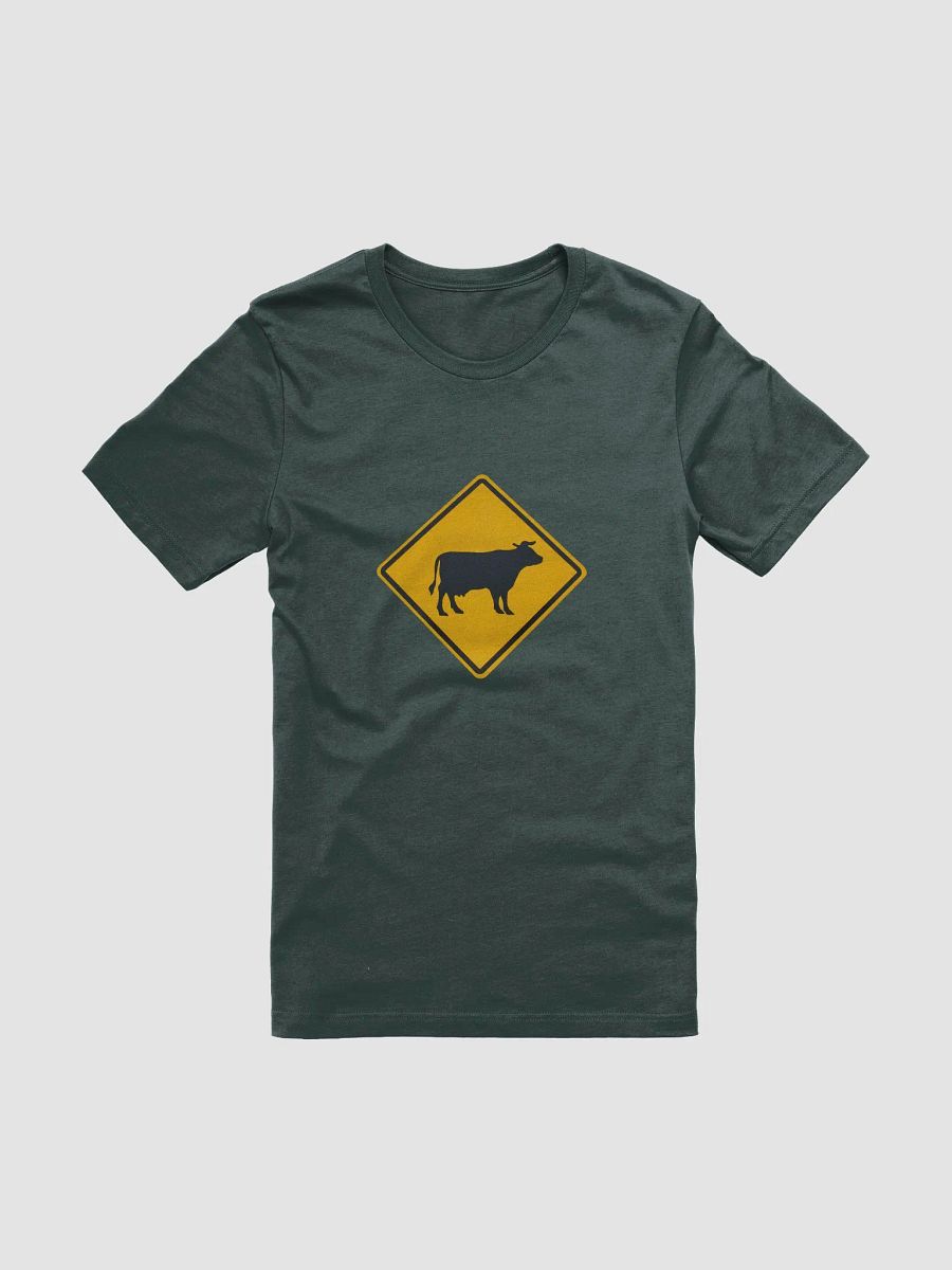"cow crossing sign" t-shirt product image (1)