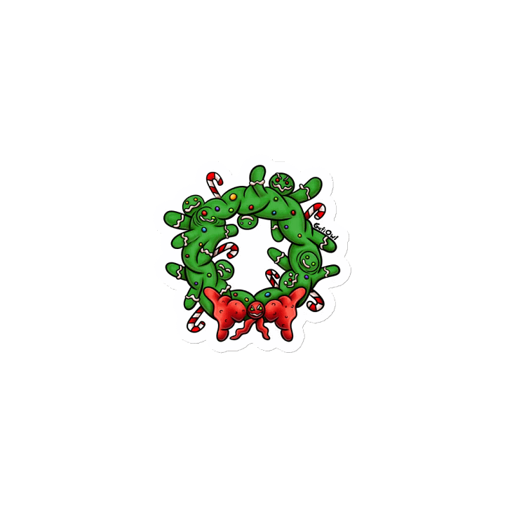 Virus-G Green Wreath Magnet product image (1)