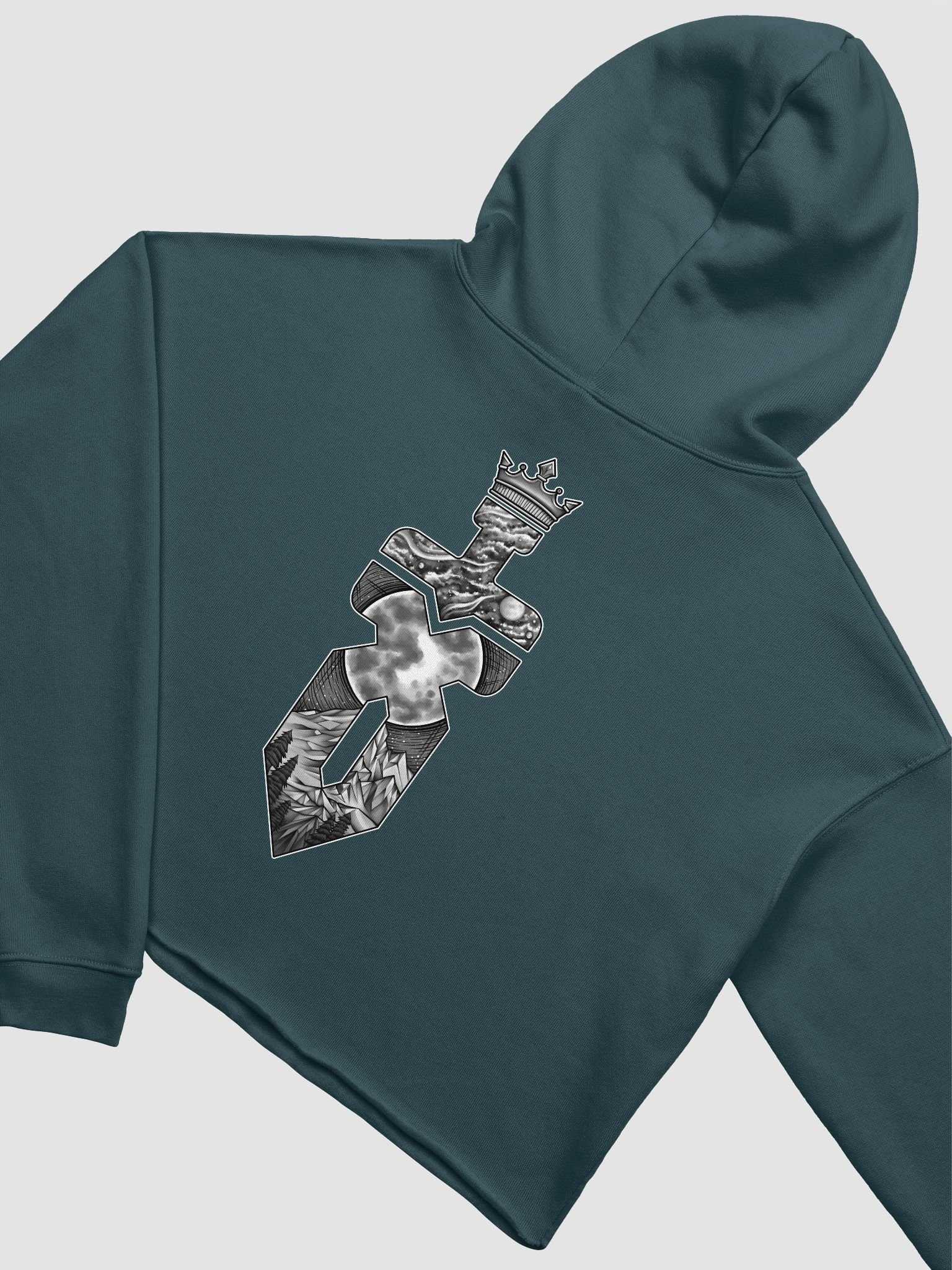 Crop Top Hoodie (White Logo) product image (4)