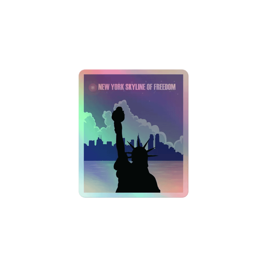 NYC Skyline Of Freedom Sticker product image (1)